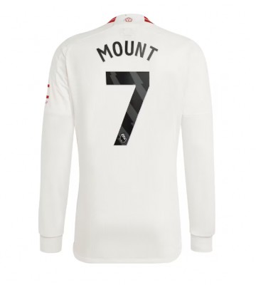 Lacne Muži Futbalové dres Manchester United Mason Mount #7 2023-24 Dlhy Rukáv - Tretina